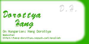 dorottya hang business card